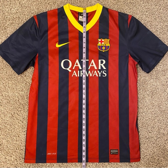 NIKE - Barcelona F.C. 2013-14 Home Kit Jersey - Size L - Picture 12 of 13